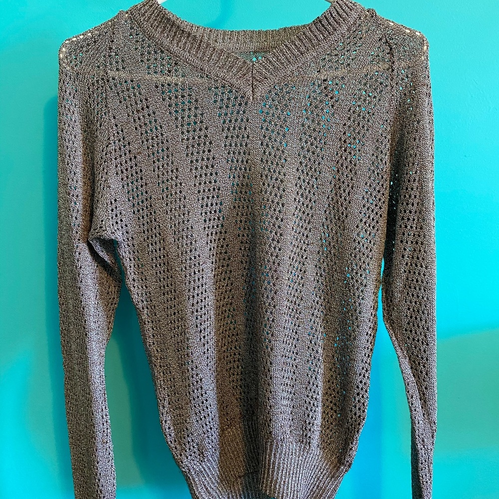 Sparkly sliver sweater